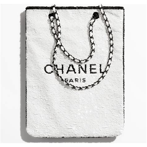 chanel beauty black sequin shopping bag|chanel evening bag.